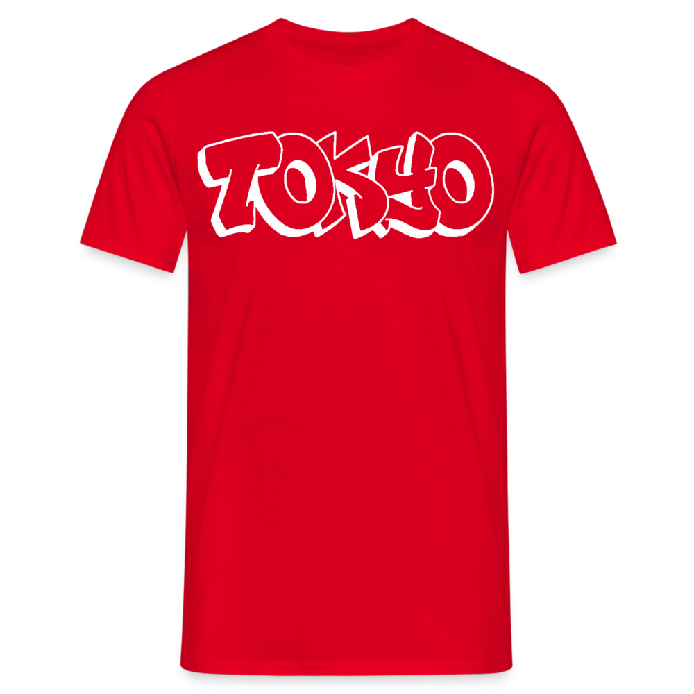 T-Shirt Japan Graffiti "Tokyo Bright Edition" - Rot