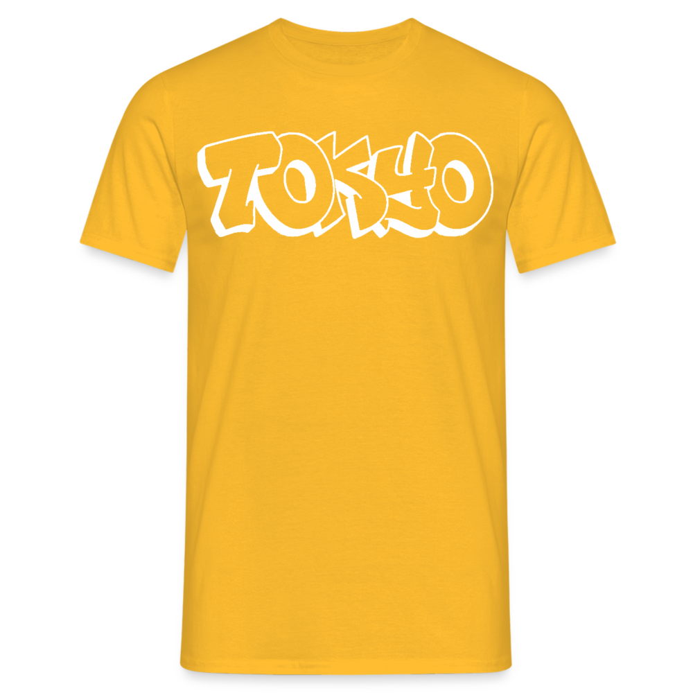T-Shirt Japan Graffiti "Tokyo Bright Edition" - Gelb