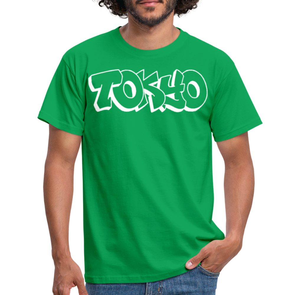 T-Shirt Japan Graffiti "Tokyo Bright Edition" - Kelly Green