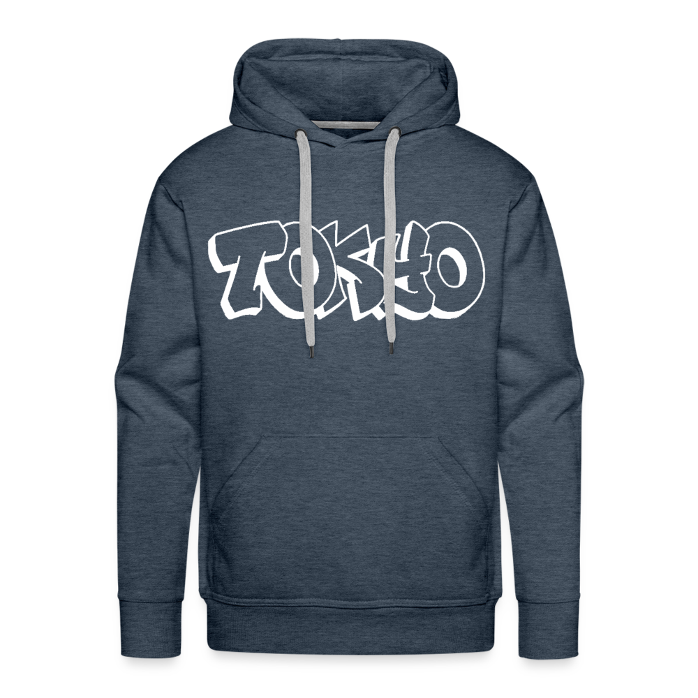 Hoodie Japan Graffiti "Tokyo Bright Edition" - Jeansblau