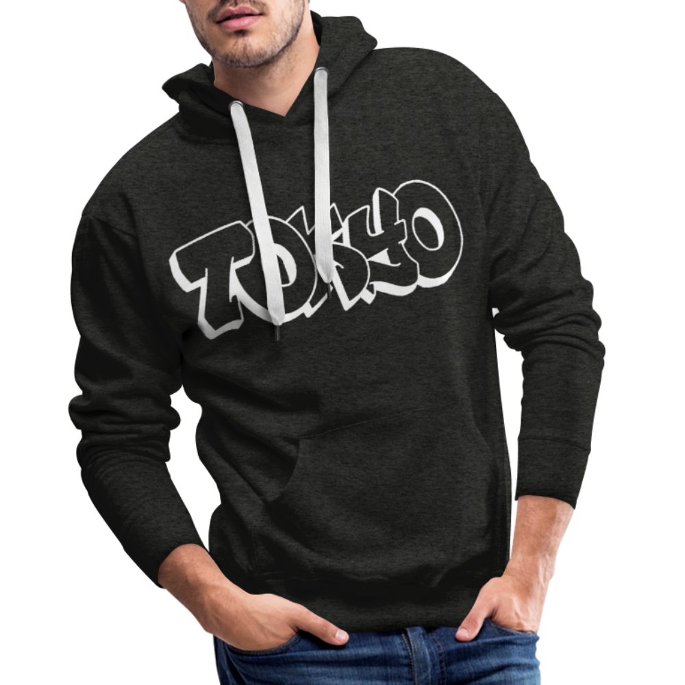 Hoodie Japan Graffiti "Tokyo Bright Edition" - Anthrazit