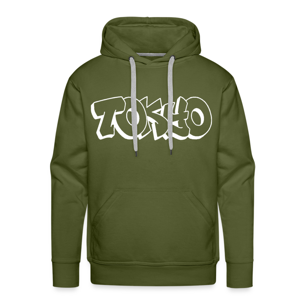 Hoodie Japan Graffiti "Tokyo Bright Edition" - Olivgrün