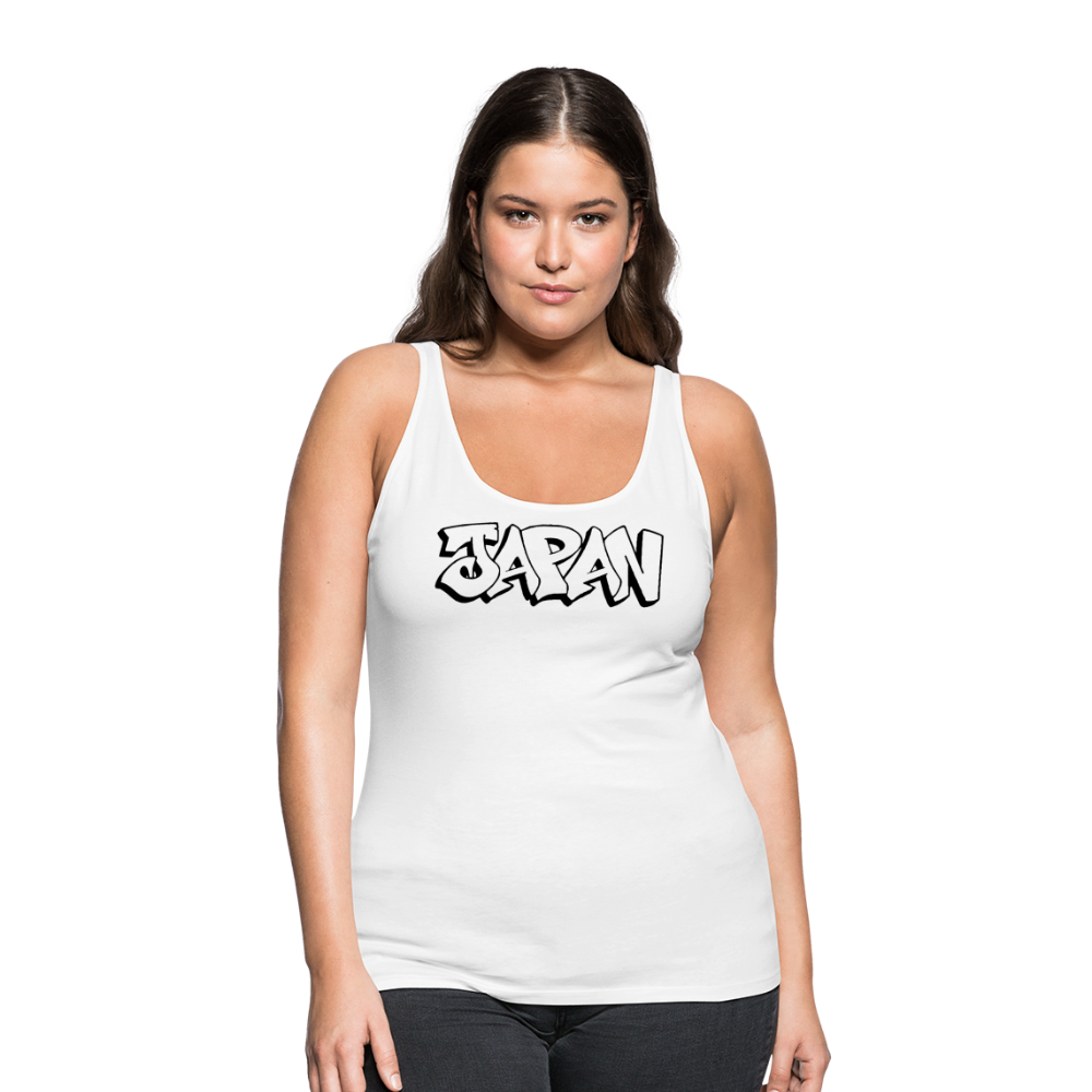 Tanktop Ladies Japan Graffiti "JP Plain" - Weiß