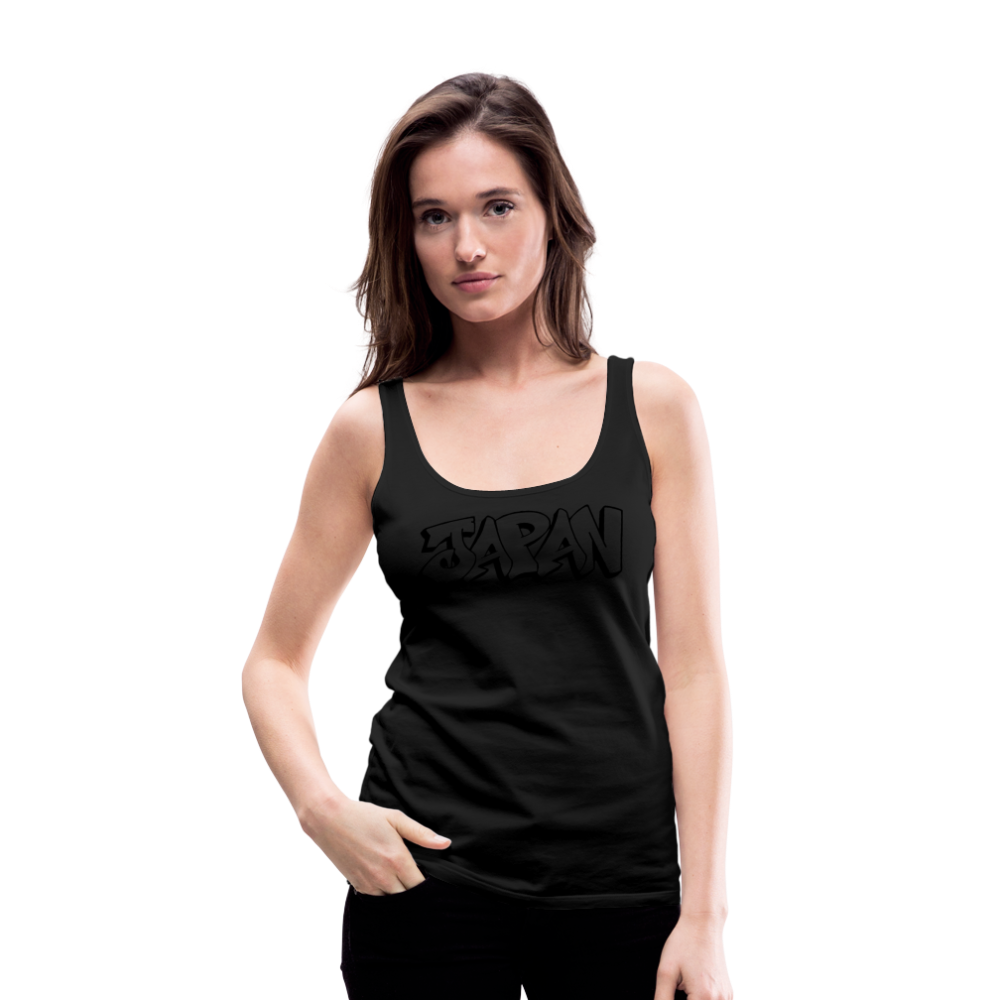 Tanktop Ladies Japan Graffiti "JP Plain" - Schwarz
