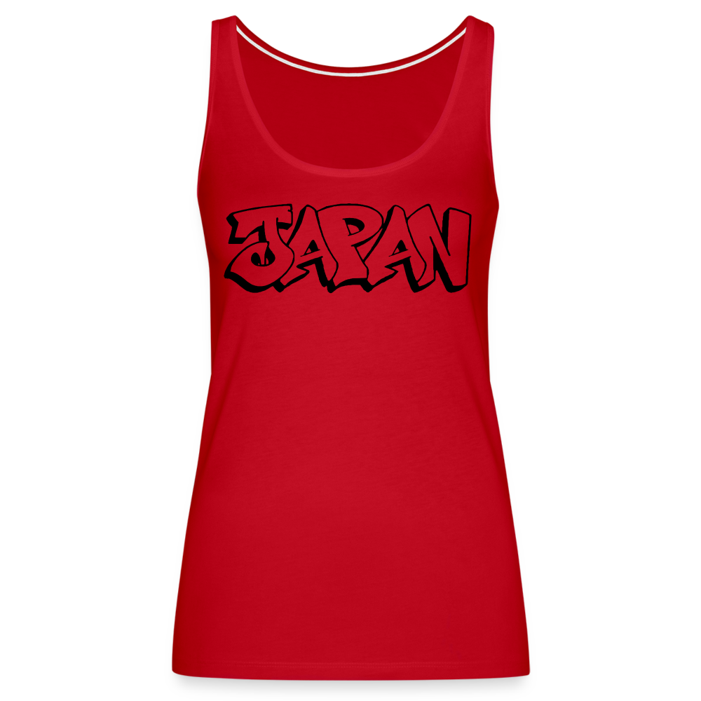 Tanktop Ladies Japan Graffiti "JP Plain" - Rot