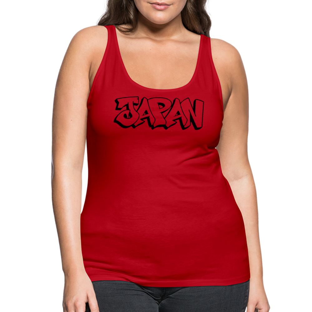 Tanktop Ladies Japan Graffiti "JP Plain" - Rot