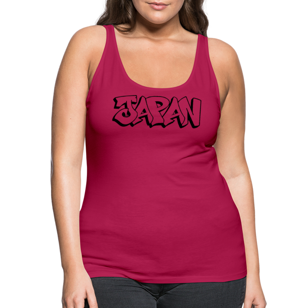 Tanktop Ladies Japan Graffiti "JP Plain" - dunkles Pink