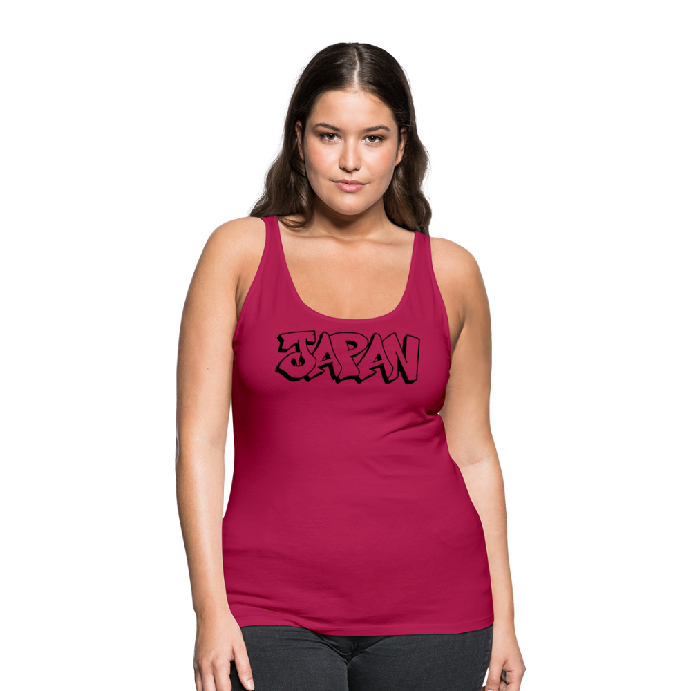 Tanktop Ladies Japan Graffiti "JP Plain" - dunkles Pink