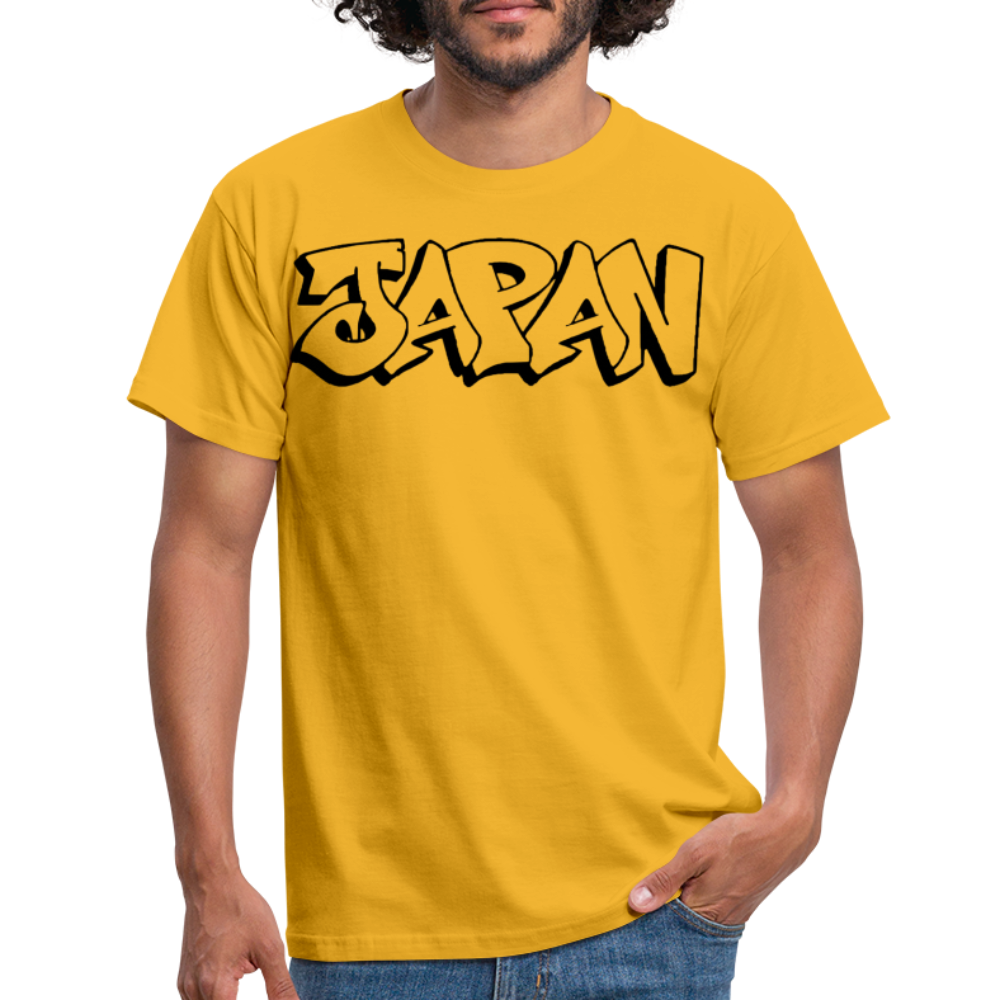 T-Shirt Japan Graffiti "JP Plain" - Gelb