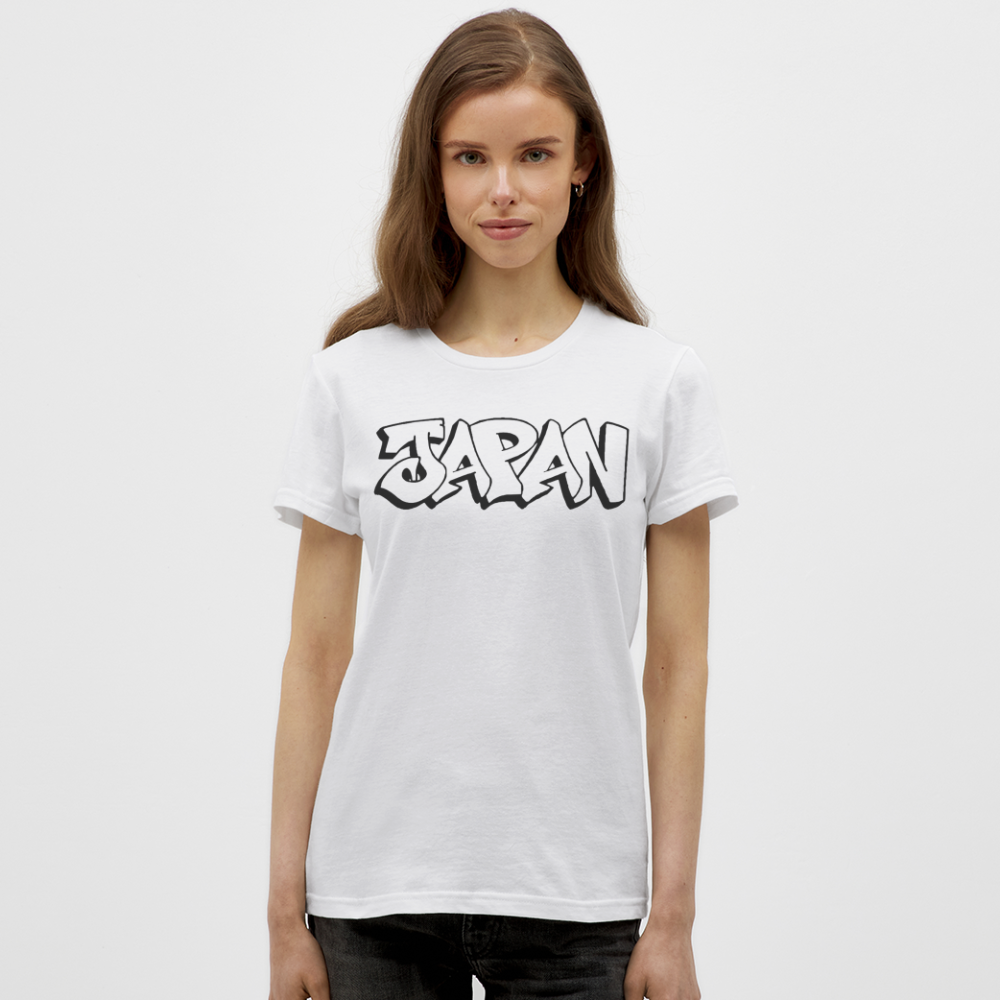 T-Shirt Ladies Japan Graffiti "JP Plain" - Weiß