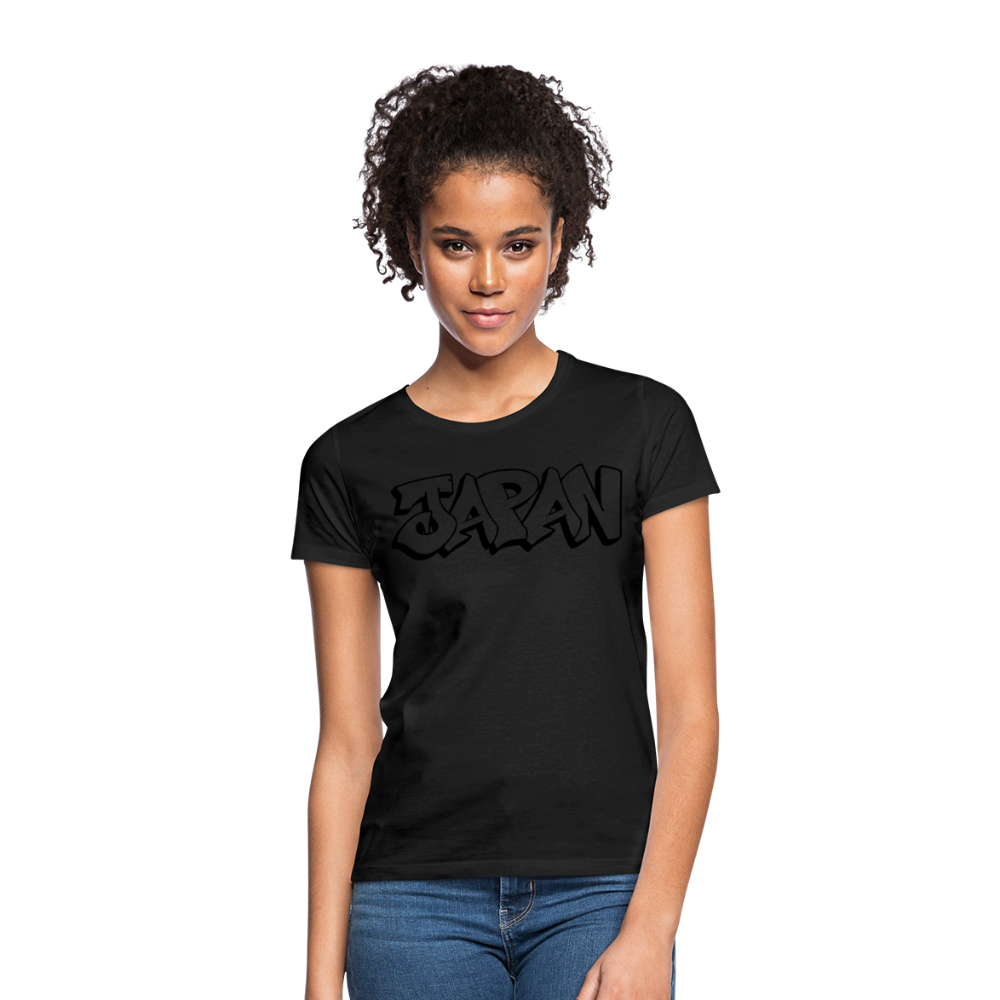 T-Shirt Ladies Japan Graffiti "JP Plain" - Schwarz
