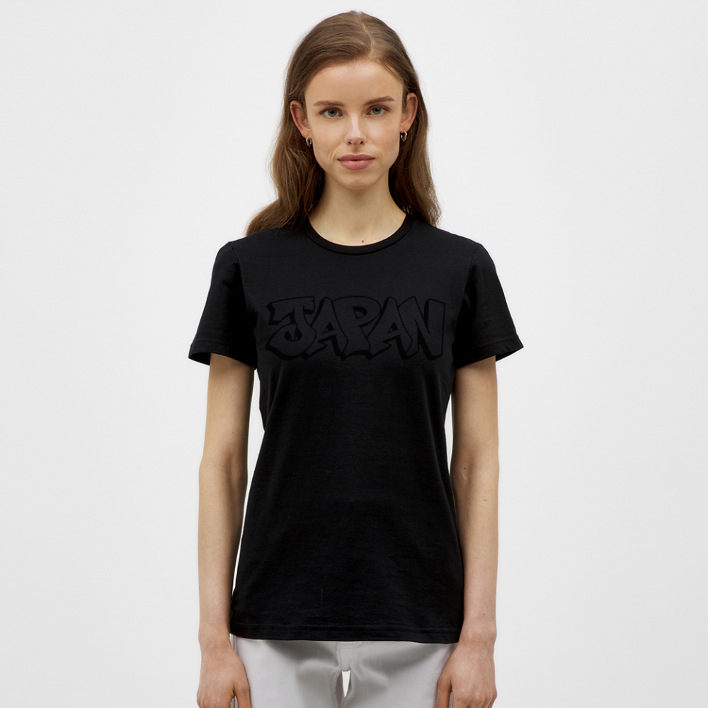 T-Shirt Ladies Japan Graffiti "JP Plain" - Schwarz