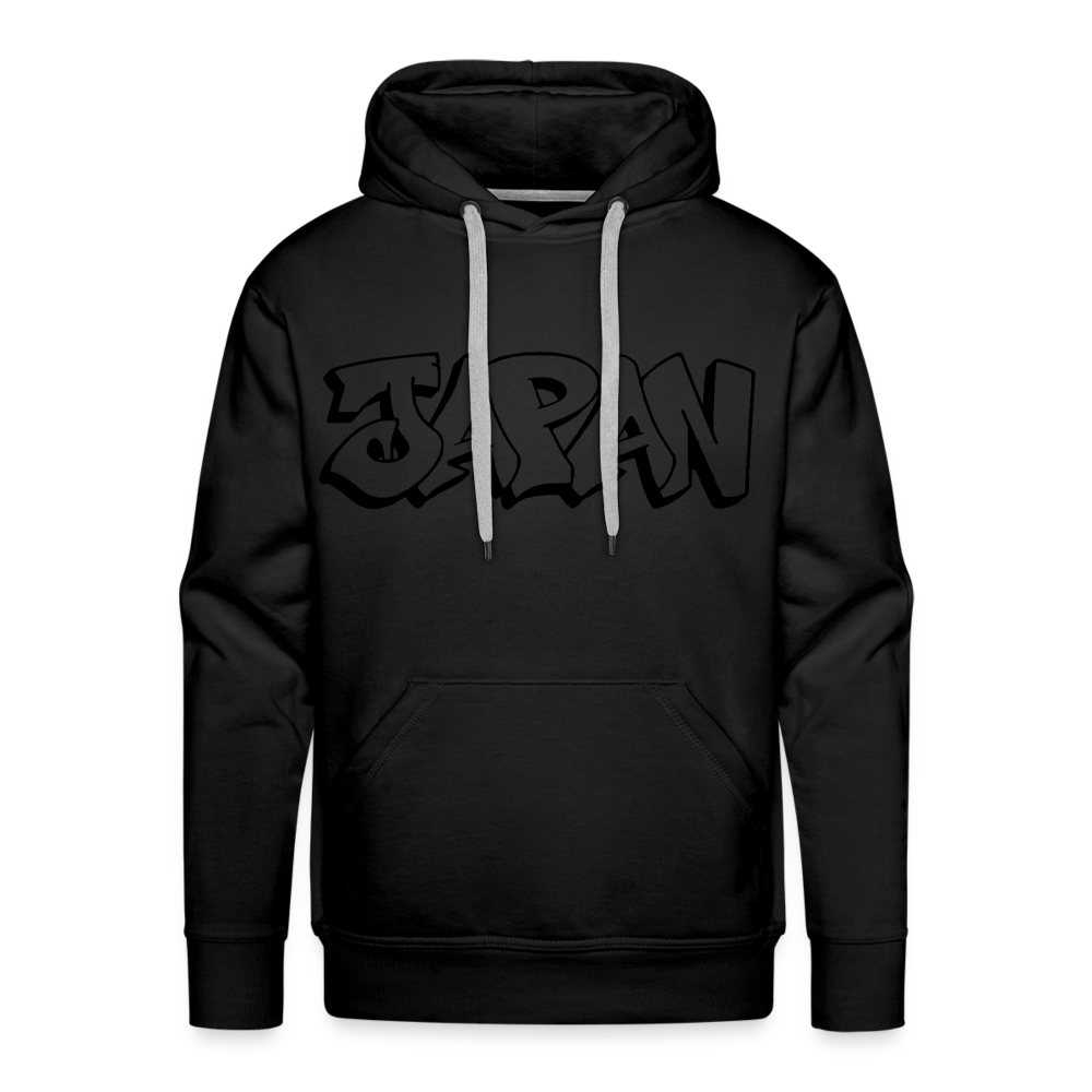 Hoodie Japan Graffiti "JP Plain" - Schwarz