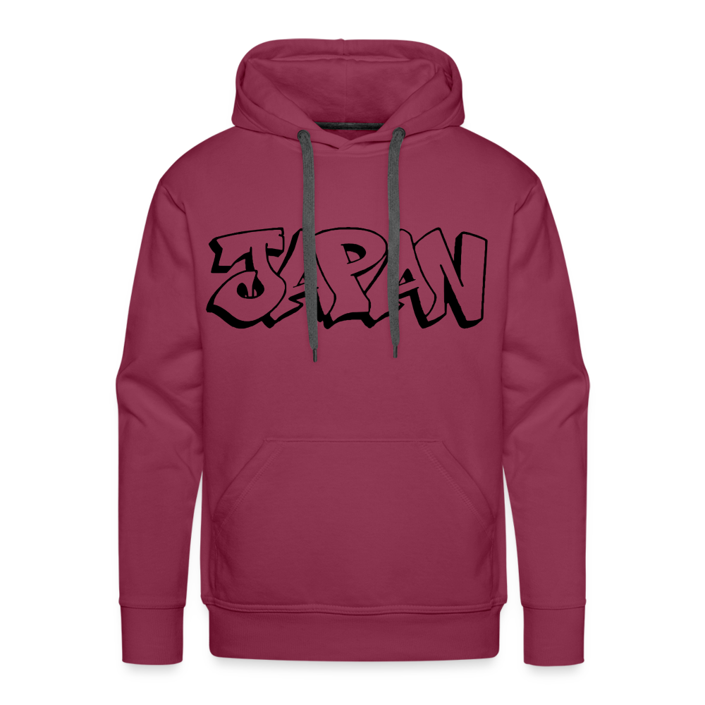 Hoodie Japan Graffiti "JP Plain" - Bordeaux