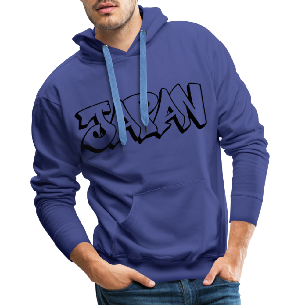 Hoodie Japan Graffiti "JP Plain" - Königsblau