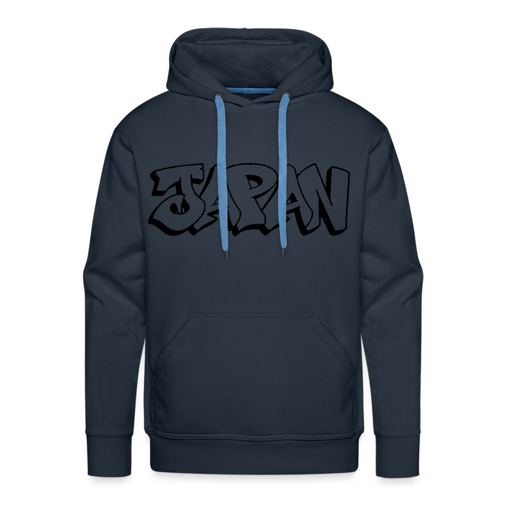 Hoodie Japan Graffiti "JP Plain" - Navy