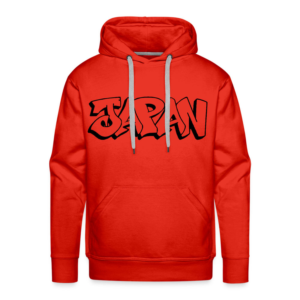 Hoodie Japan Graffiti "JP Plain" - Rot