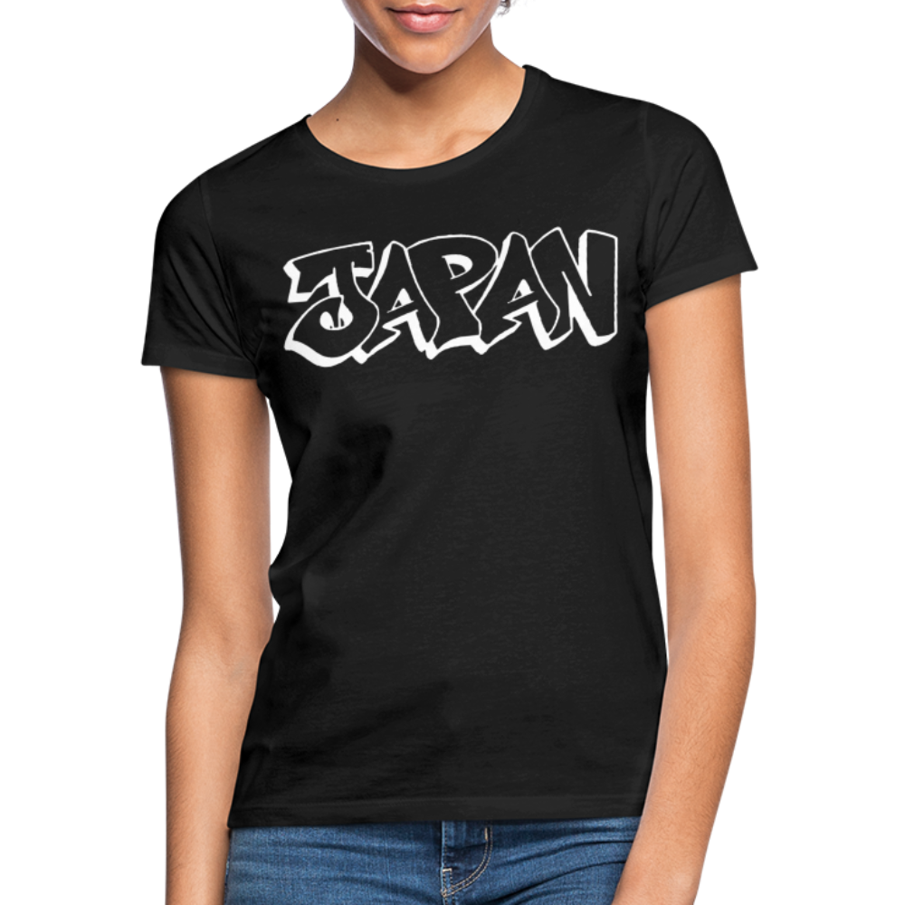 T-Shirt Ladies Japan Graffiti "JP Bright Edition" - Schwarz