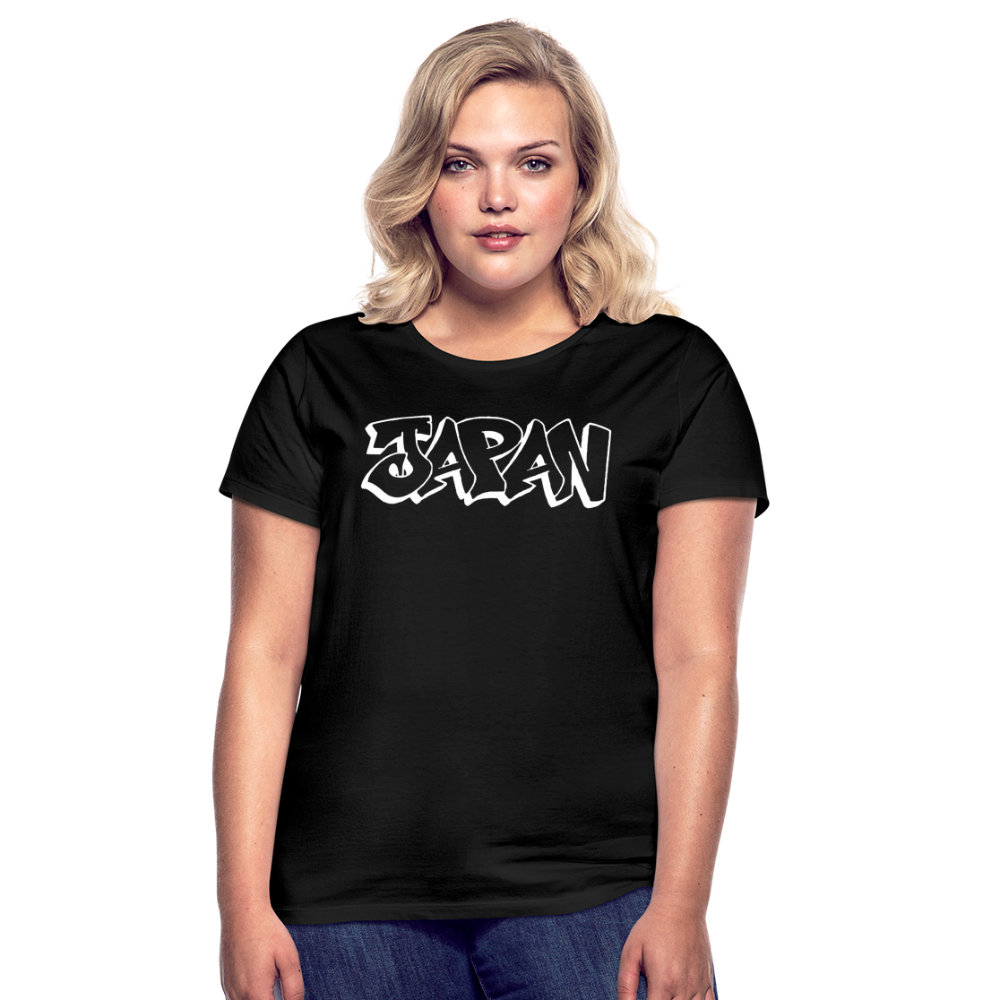 T-Shirt Ladies Japan Graffiti "JP Bright Edition" - Schwarz