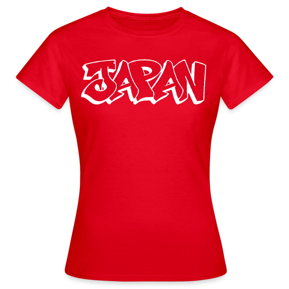 T-Shirt Ladies Japan Graffiti "JP Bright Edition" - Rot