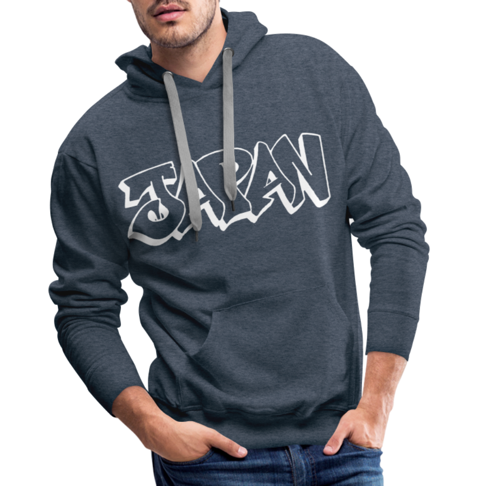 Hoodie Japan Graffiti "JP Bright Edition" - Jeansblau