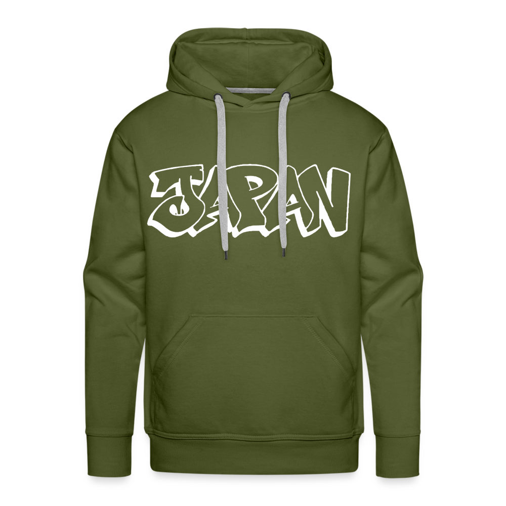 Hoodie Japan Graffiti "JP Bright Edition" - Olivgrün