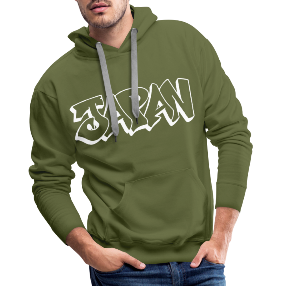 Hoodie Japan Graffiti "JP Bright Edition" - Olivgrün