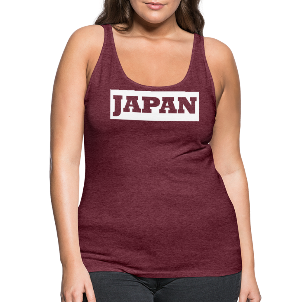 Tanktop Ladies Japan Bold "Bright Edition" - Bordeauxrot meliert