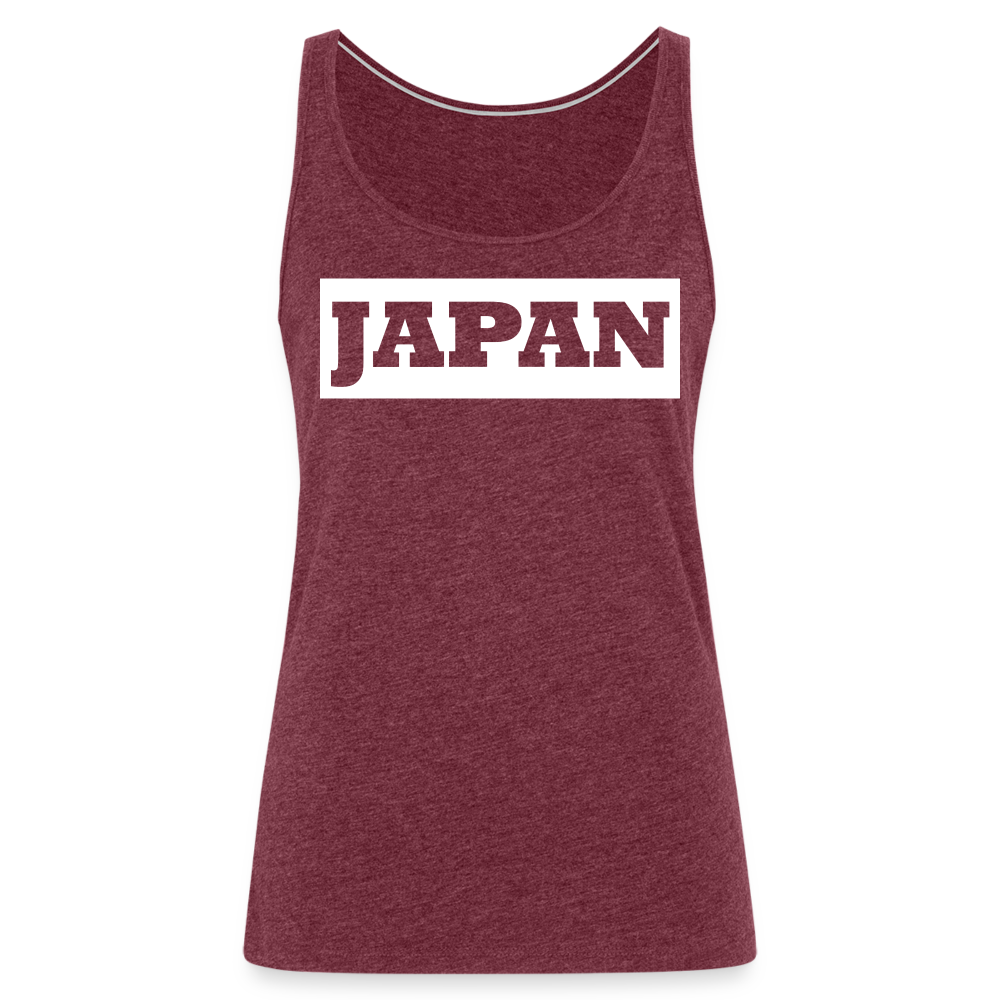 Tanktop Ladies Japan Bold "Bright Edition" - Bordeauxrot meliert