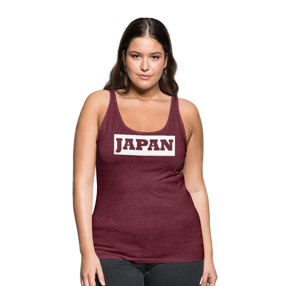 Tanktop Ladies Japan Bold "Bright Edition" - Bordeauxrot meliert