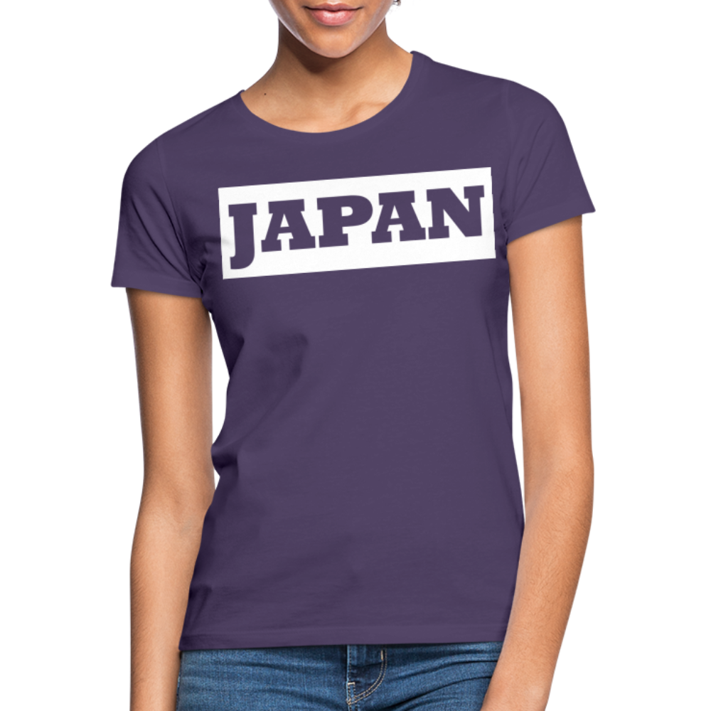 T-Shirt Ladies Japan Bold "Bright Edition" - Dunkellila