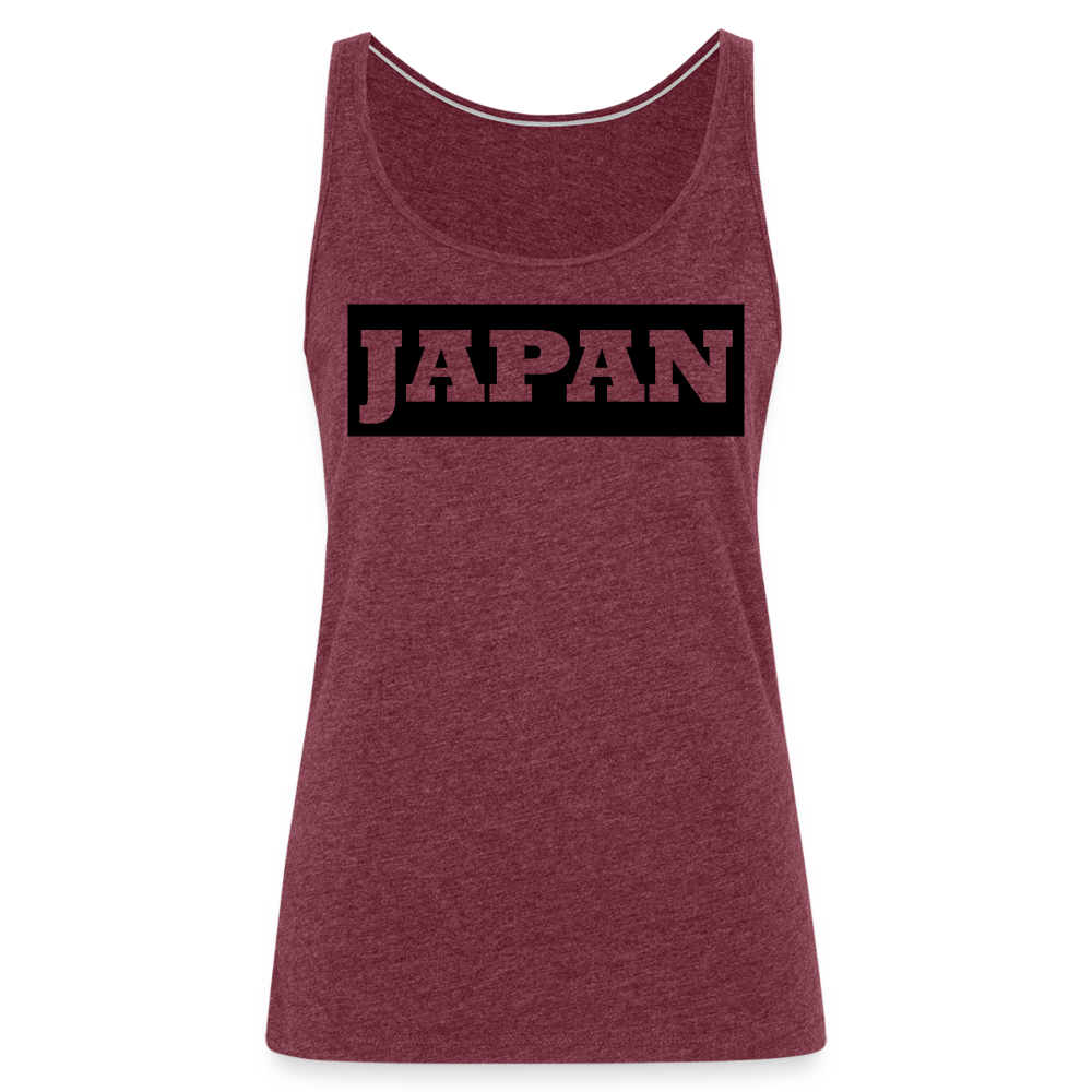 Tanktop Ladies Japan "Bold" - Bordeauxrot meliert