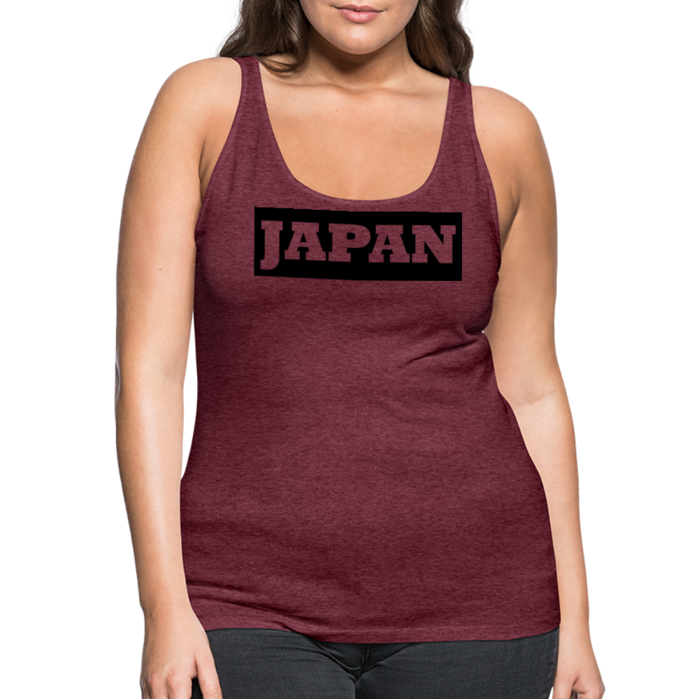 Tanktop Ladies Japan "Bold" - Bordeauxrot meliert
