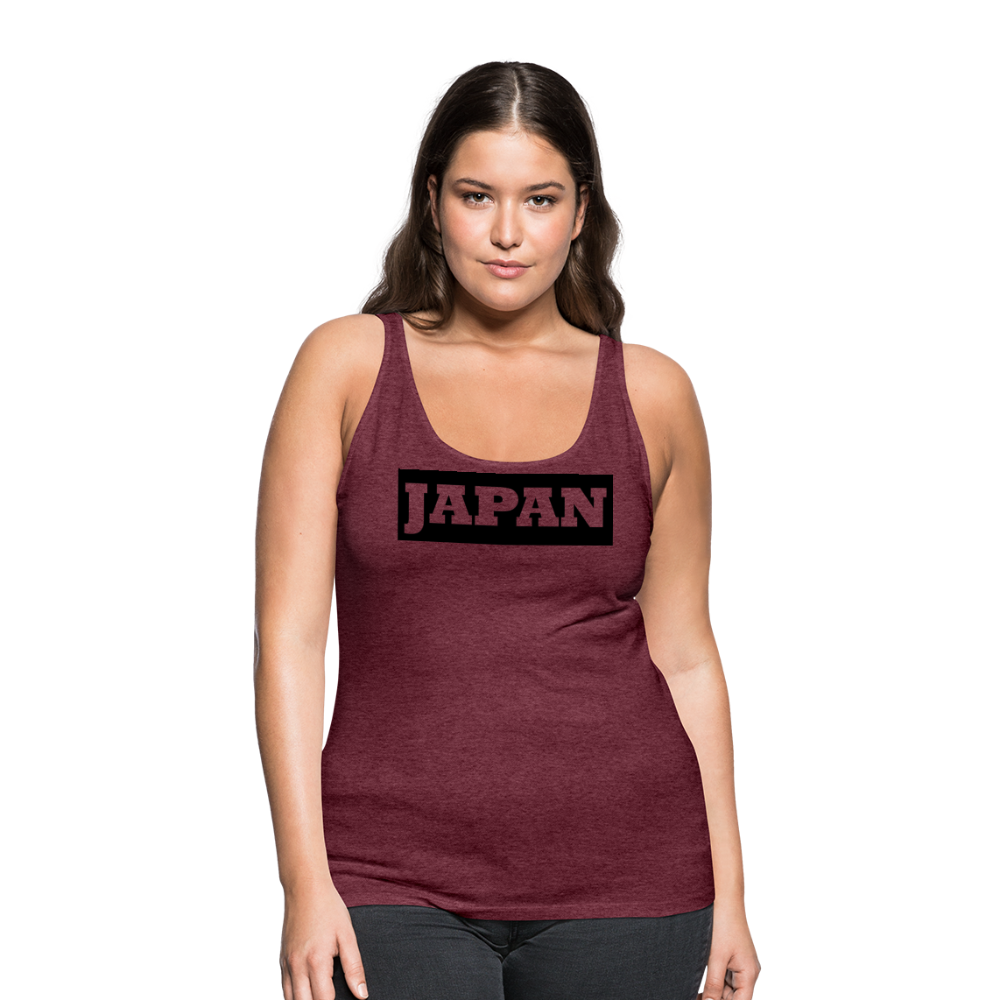 Tanktop Ladies Japan "Bold" - Bordeauxrot meliert