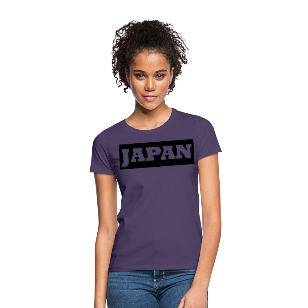 T-Shirt Ladies Japan "Bold" - Dunkellila