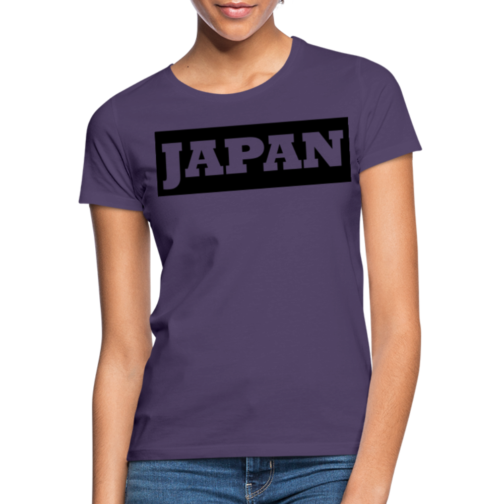 T-Shirt Ladies Japan "Bold" - Dunkellila