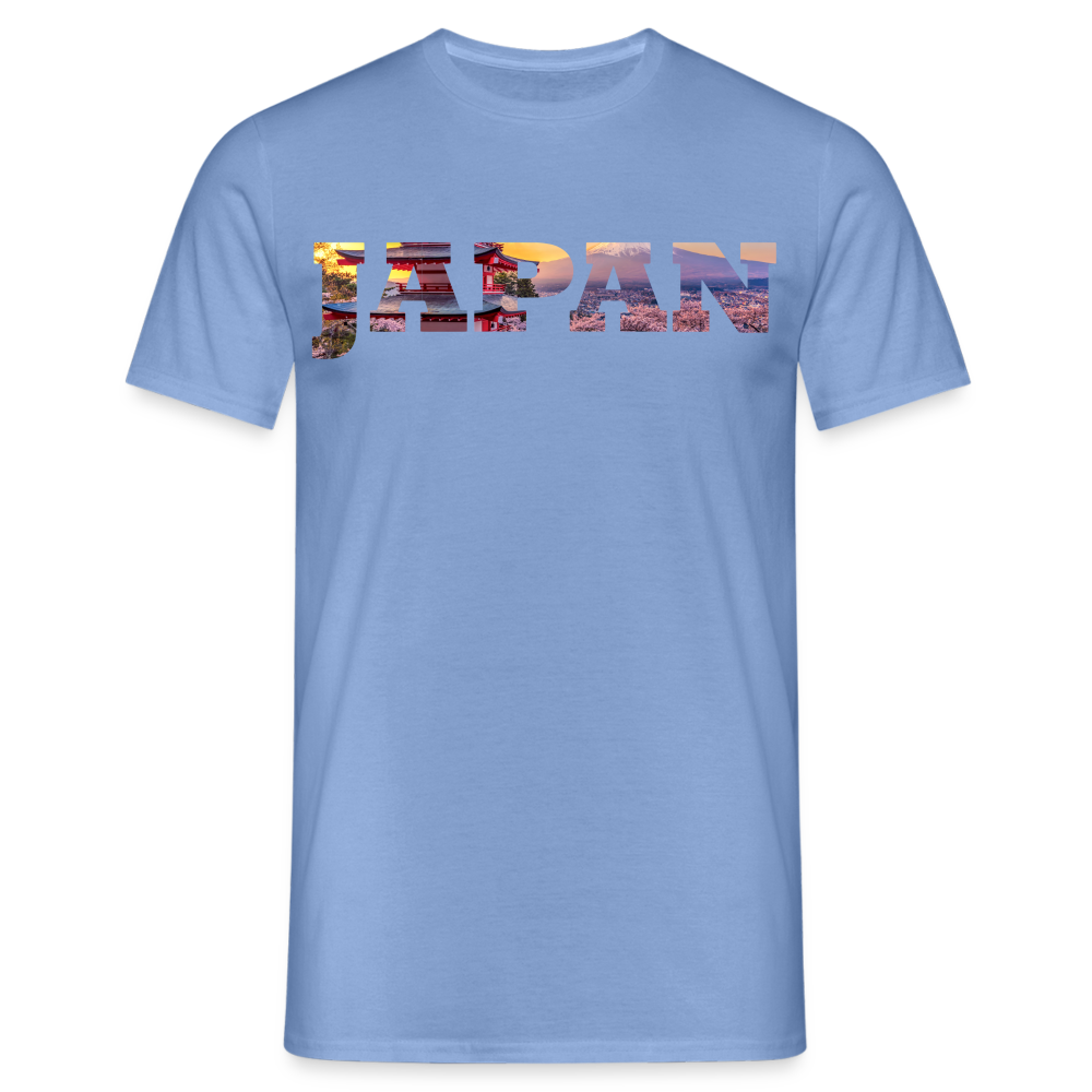 T-Shirt Japan "Bold Panorama" - carolina blue