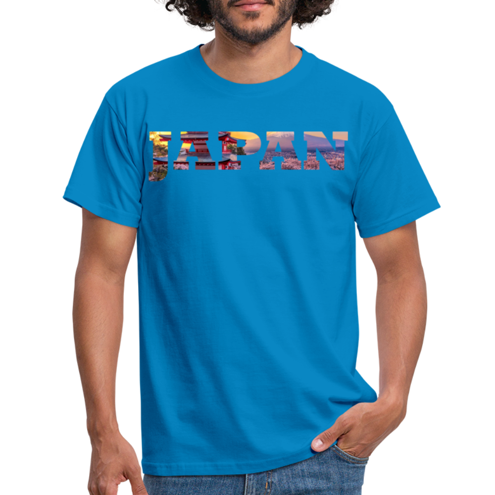 T-Shirt Japan "Bold Panorama" - Royalblau