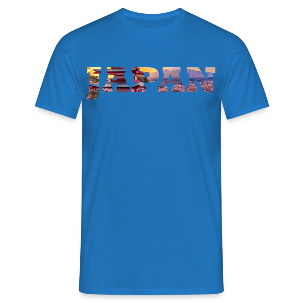 T-Shirt Japan "Bold Panorama" - Royalblau