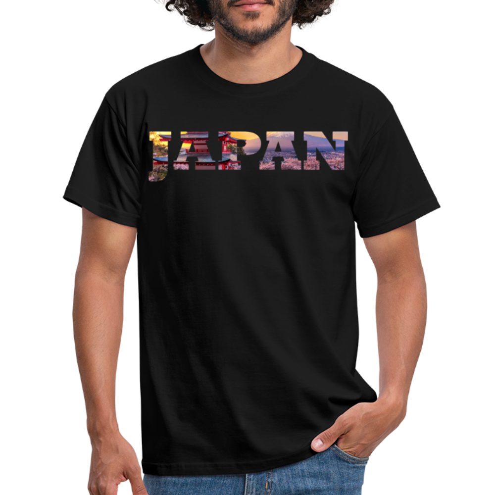 T-Shirt Japan "Bold Panorama" - Schwarz