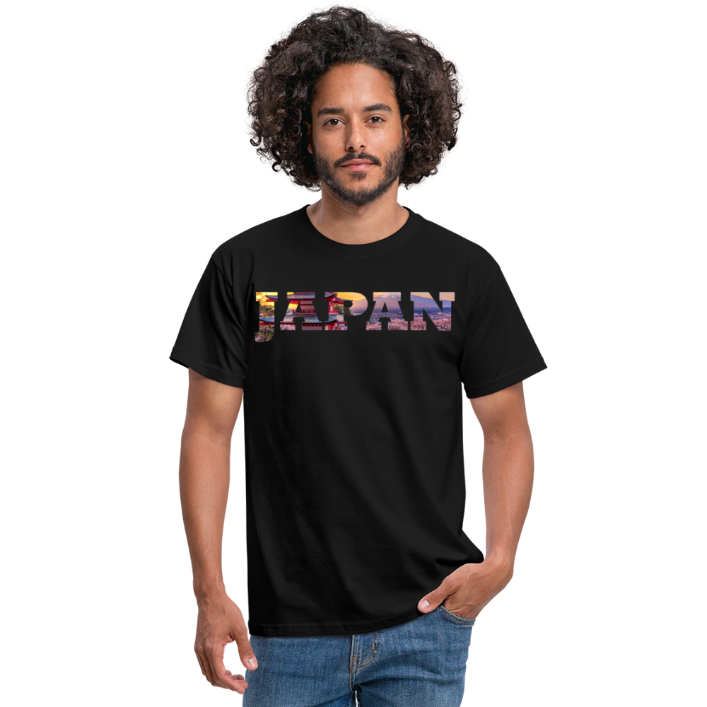 T-Shirt Japan "Bold Panorama" - Schwarz