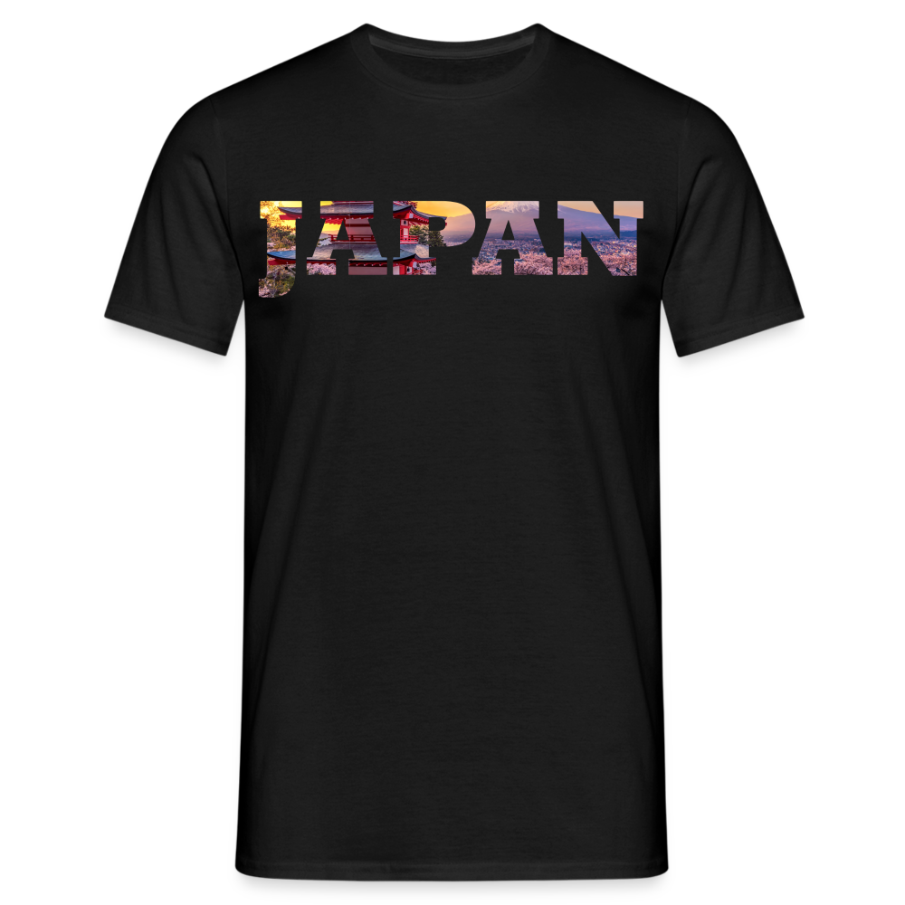 T-Shirt Japan "Bold Panorama" - Schwarz