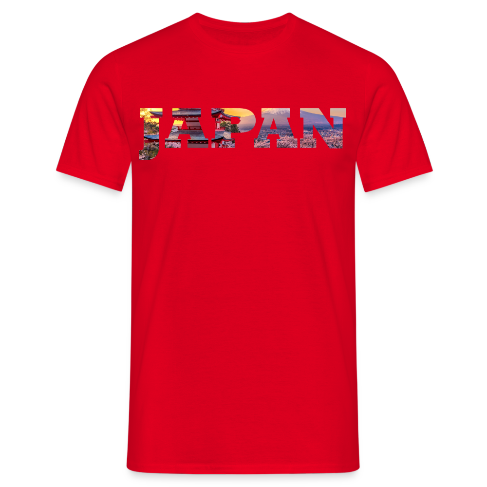 T-Shirt Japan "Bold Panorama" - Rot