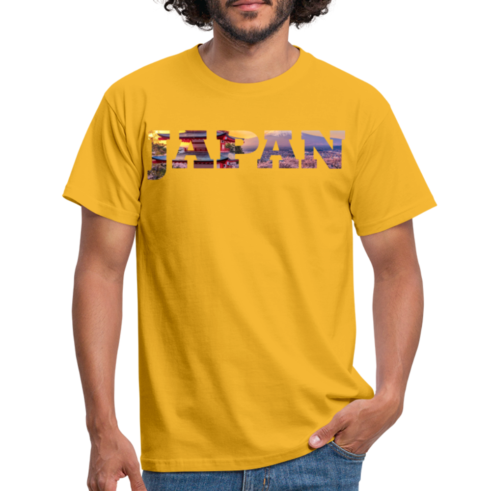 T-Shirt Japan "Bold Panorama" - Gelb
