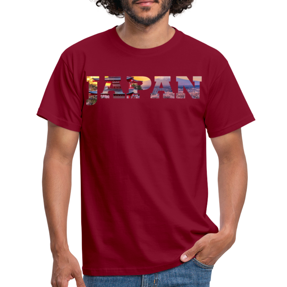 T-Shirt Japan "Bold Panorama" - Ziegelrot