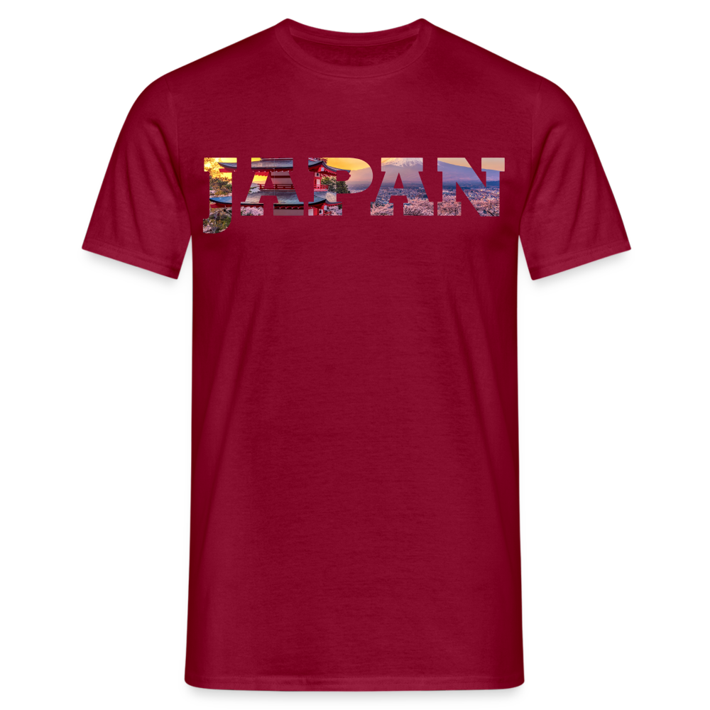 T-Shirt Japan "Bold Panorama" - Ziegelrot