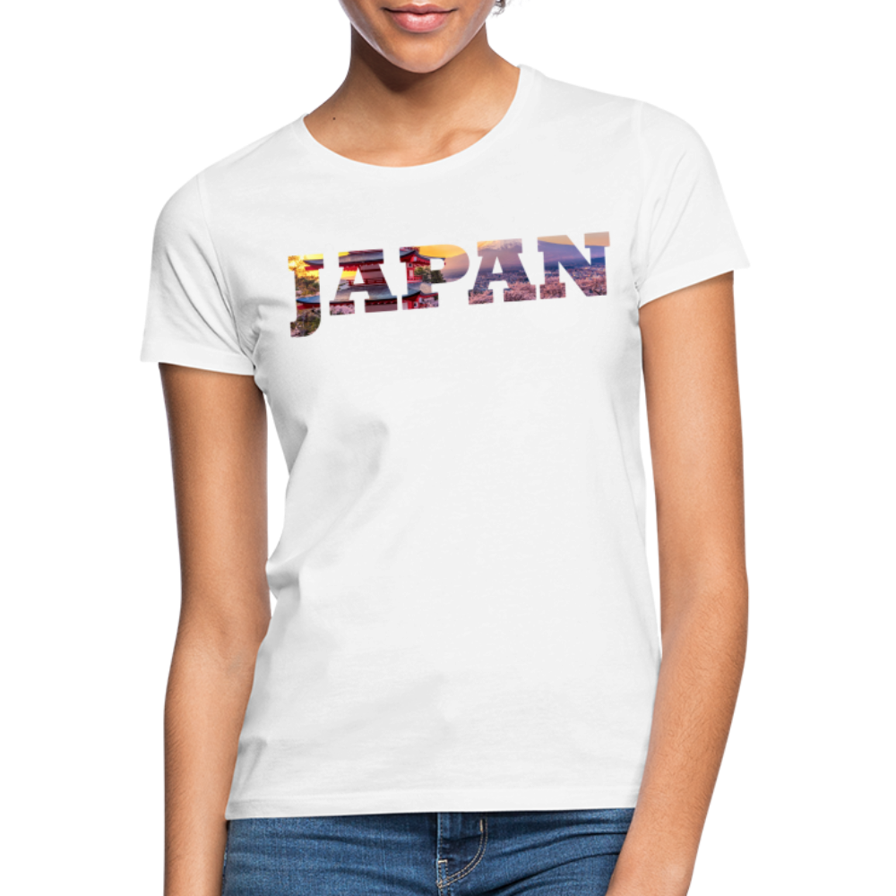 T-Shirt Ladies Japan "Bold Panorama" - Weiß