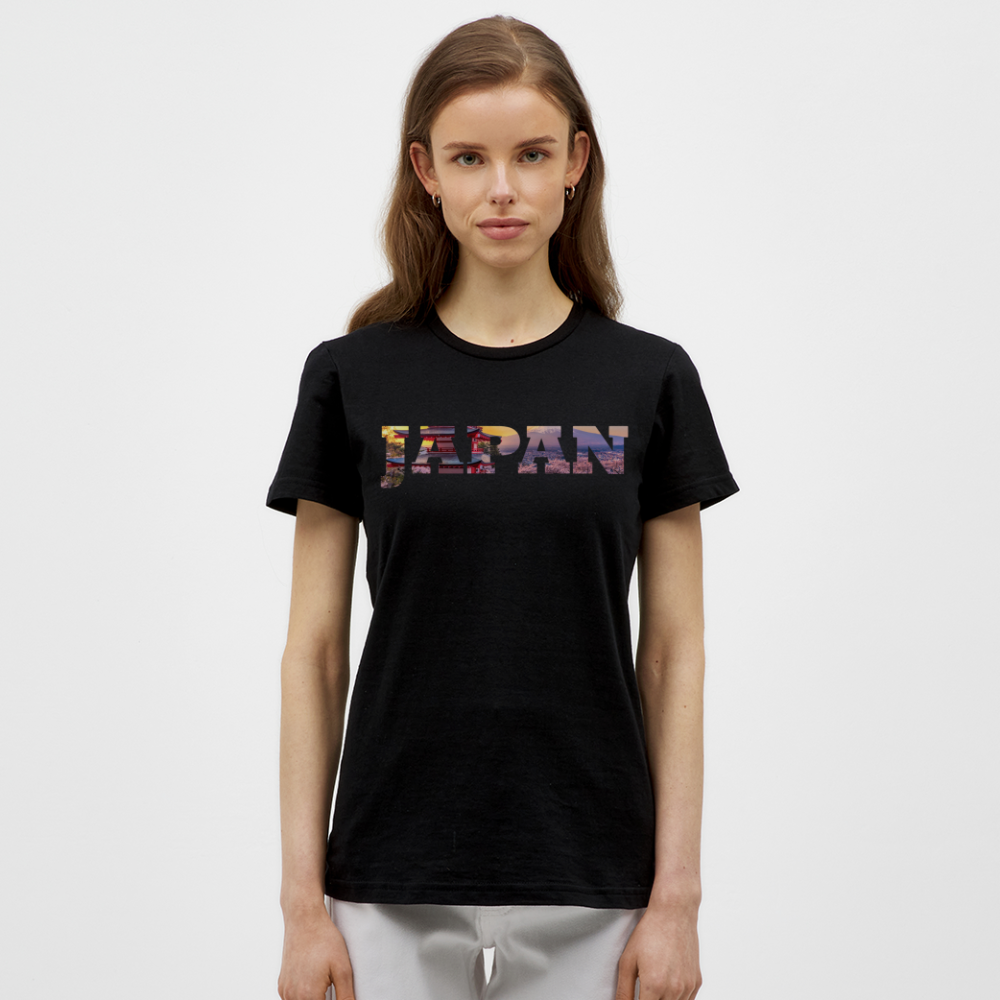 T-Shirt Ladies Japan "Bold Panorama" - Schwarz
