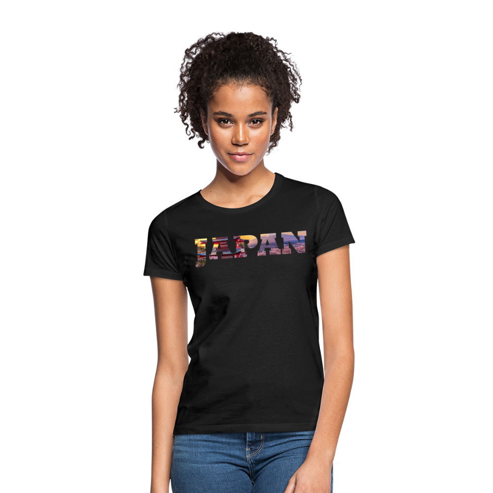 T-Shirt Ladies Japan "Bold Panorama" - Schwarz