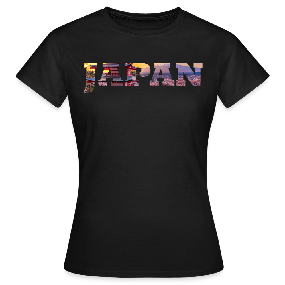 T-Shirt Ladies Japan "Bold Panorama" - Schwarz